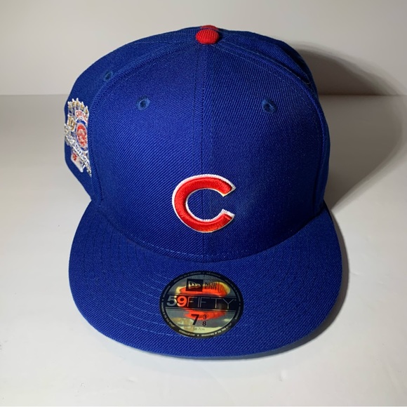 Swarovski Chicago Cubs Blue Brim Fitted Cap - Picture 2 of 6